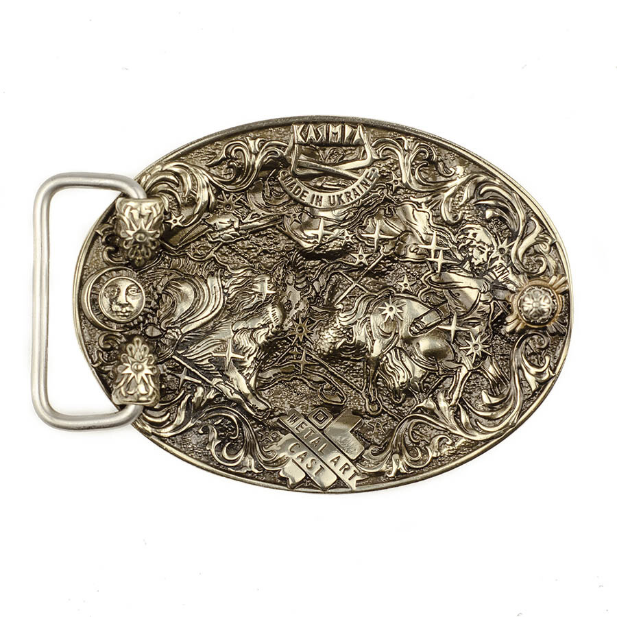 Virgo german silver buckle, Virgin Horoscope Astrological Zodiac Sign buckle