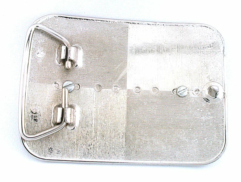 Silver Color Rectangle Western REAL 1921 Morgan Silver Dollar Belt Buckle EPBB94