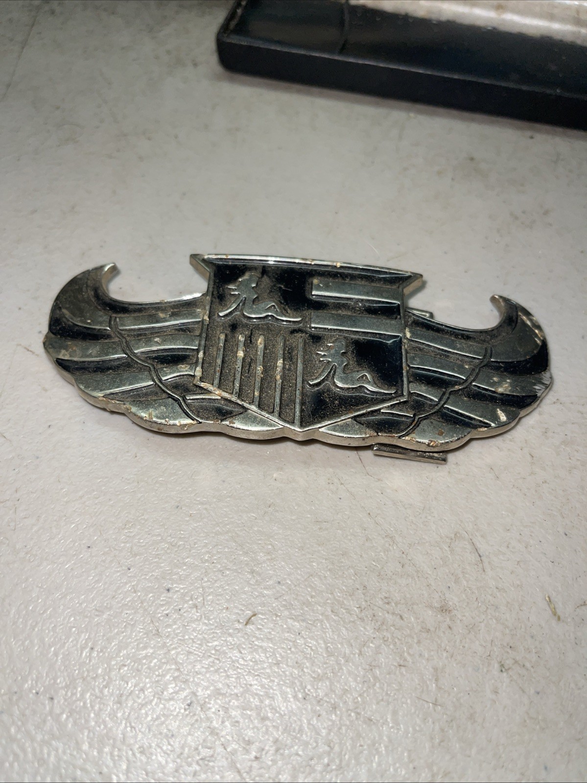TRUCKER GIRL CREST BELT BUCKLE With BOTTLE OPENER METAL