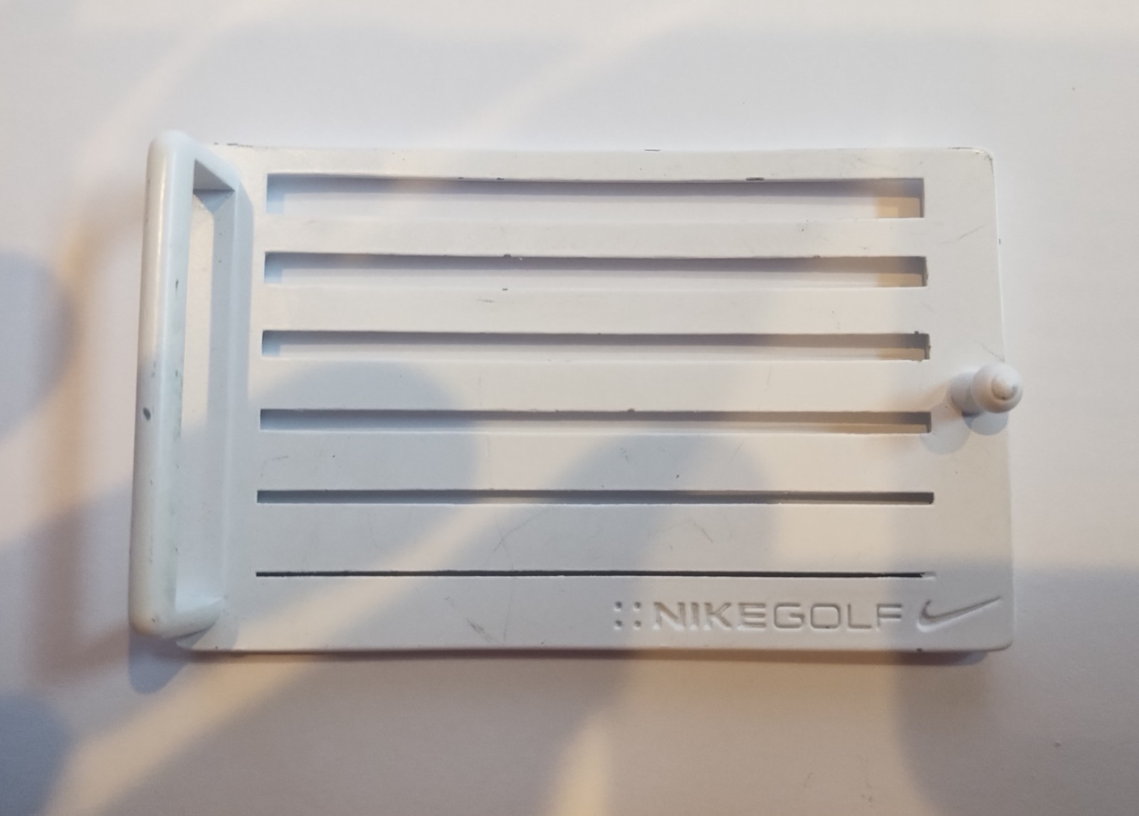 Nike Golf White Grill Belt Buckle RARE VINTAGE