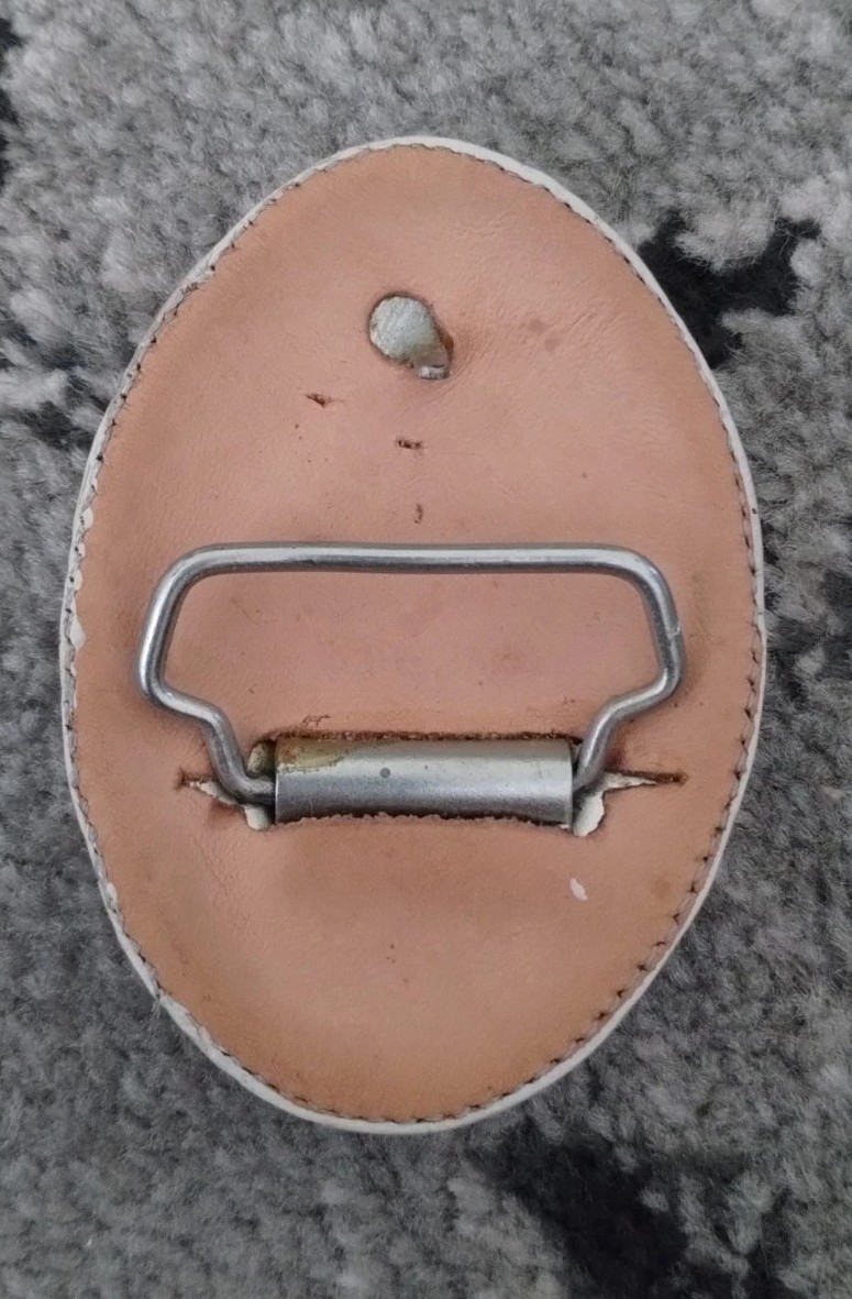 Leather Belt Buckle Mexico (Off White) Unbranded 3 1/2&Prime; X 2 1/2&Prime;