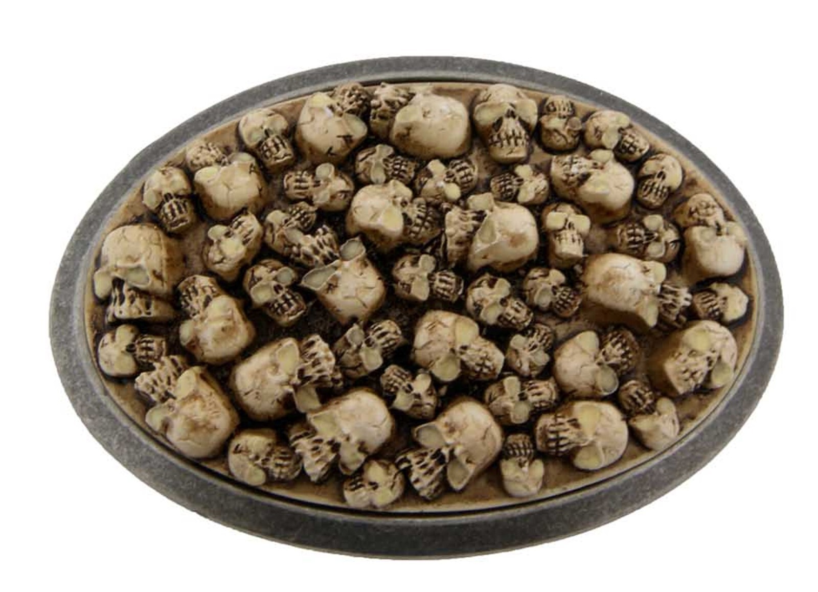 skull skeleton tattoo metal belt buckle halloween party costume gift