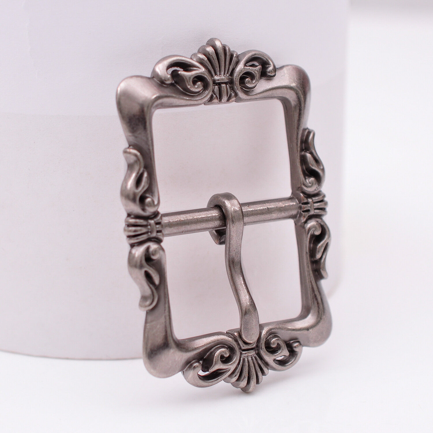 Heavy Duty Flower Pin Center Bar Belt Buckle for Leather Belt Fit 33mm Strap