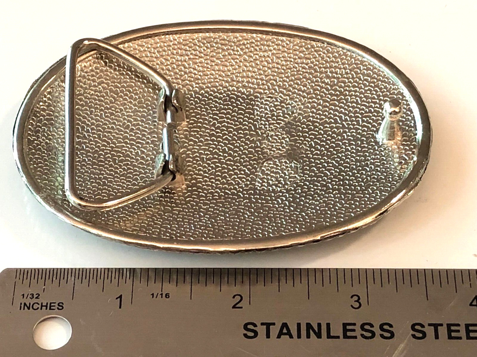 Vintage Hippy Style Gem Stone Jewelry Silver Ornate Belt Buckle