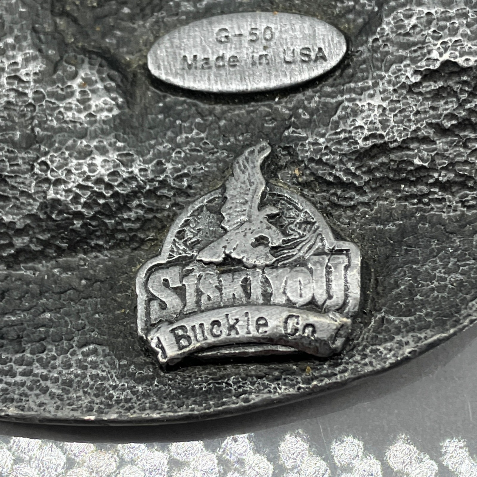 Siskiyou Buckle Co United States Navy Belt Buckle 1987 Pewter Ship Eagle