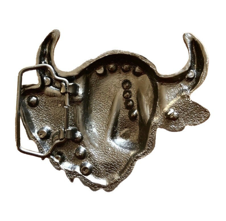 Western Cow Steer Head Belt Buckle