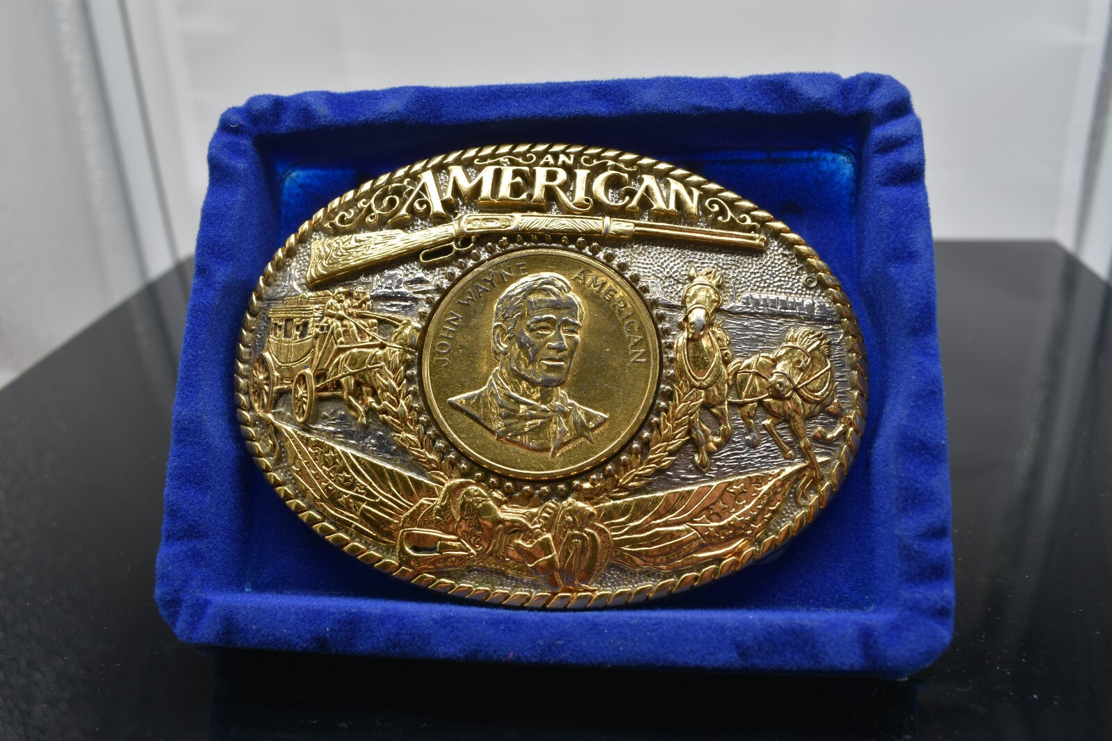 RAINY MOUNTAIN DESIGNS ADM JOHN WAYNE AN AMERICAN GOLD SILVER PLATED