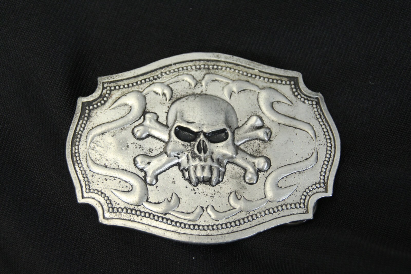 Vampire Skull and Crossbones Corba Belt Buckle Monster Buckles Mobtown Chicago