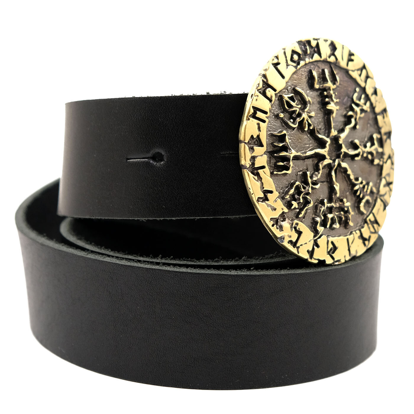 Vegvisir belt buckle, Viking compass solid brass buckle, Scandinavian buckle