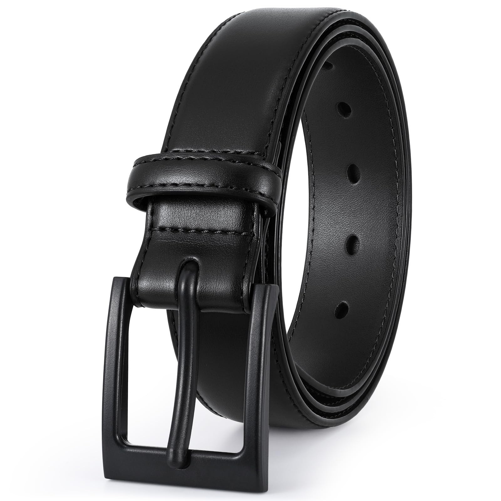 XZQTIVE TSA Belt For Men Metal Free Dress Belts Fit Pant 36-40in, Black