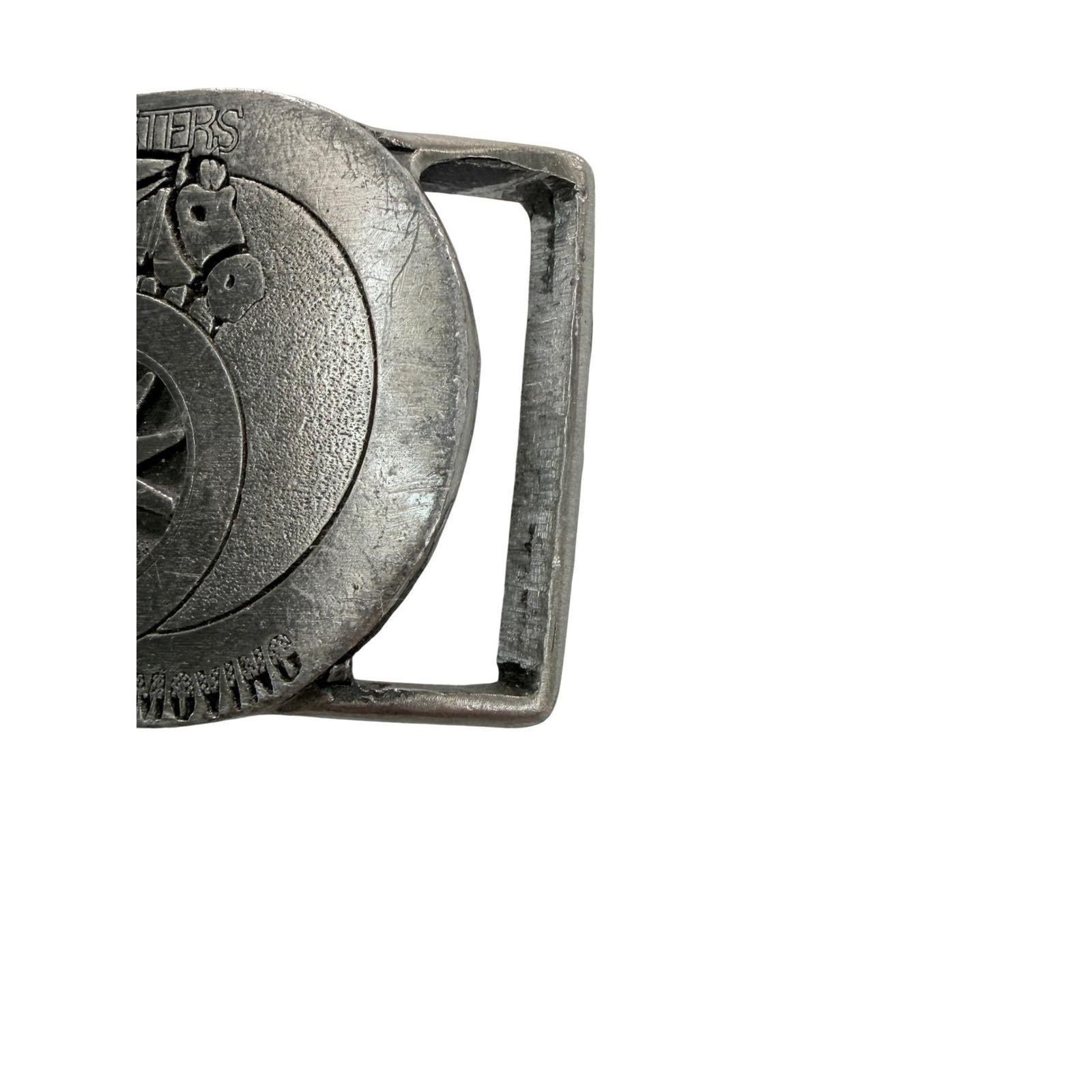 VTG Teamsters Belt Buckle Keep Things Moving MLW Buck-L-Up Union Trucking As Is