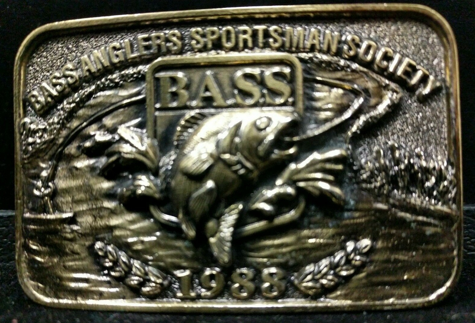 Vintage 1988 Bass Anglers Sportsman Society Limited Edition Belt Buckle Outdoors