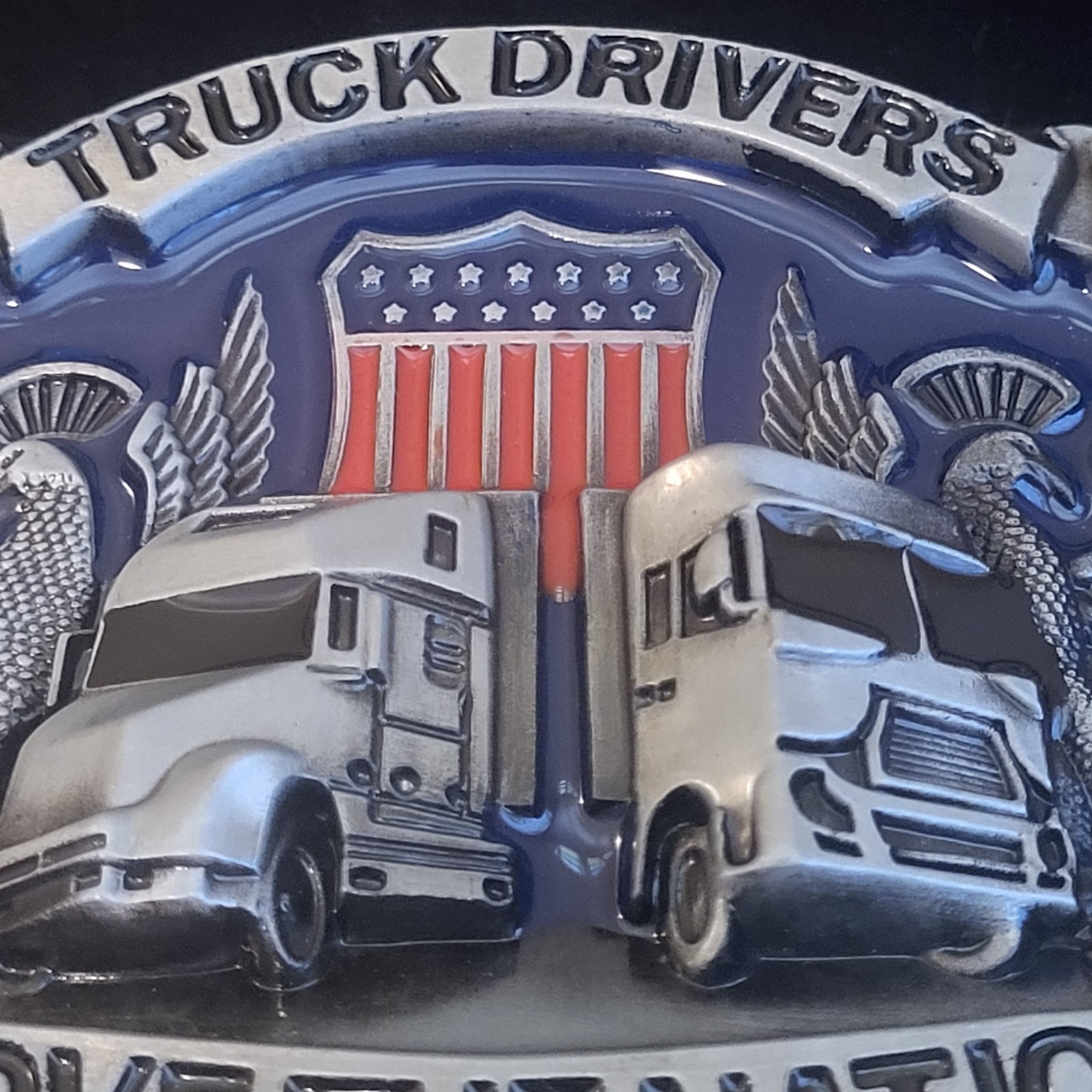 Truck Drivers Move The Nation Belt Buckle Metal & Enamel New