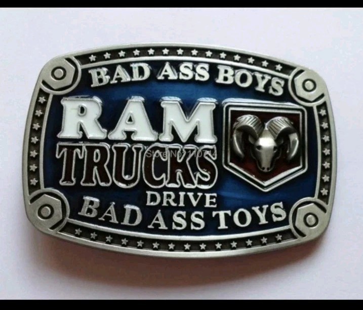 Dodge Ram Pewter Color Logo Belt Buckle RAM Collectible new
