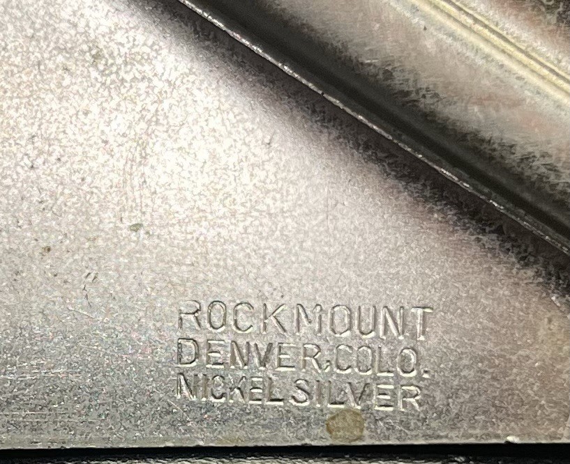 Vintage Rockmount Denver Nickel Silver Western Belt Buckle Dancing Couple
