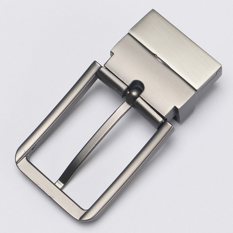 Men Alloy Metal Belt Buckle Rectangular Pin Buckle Belt Head Replacements