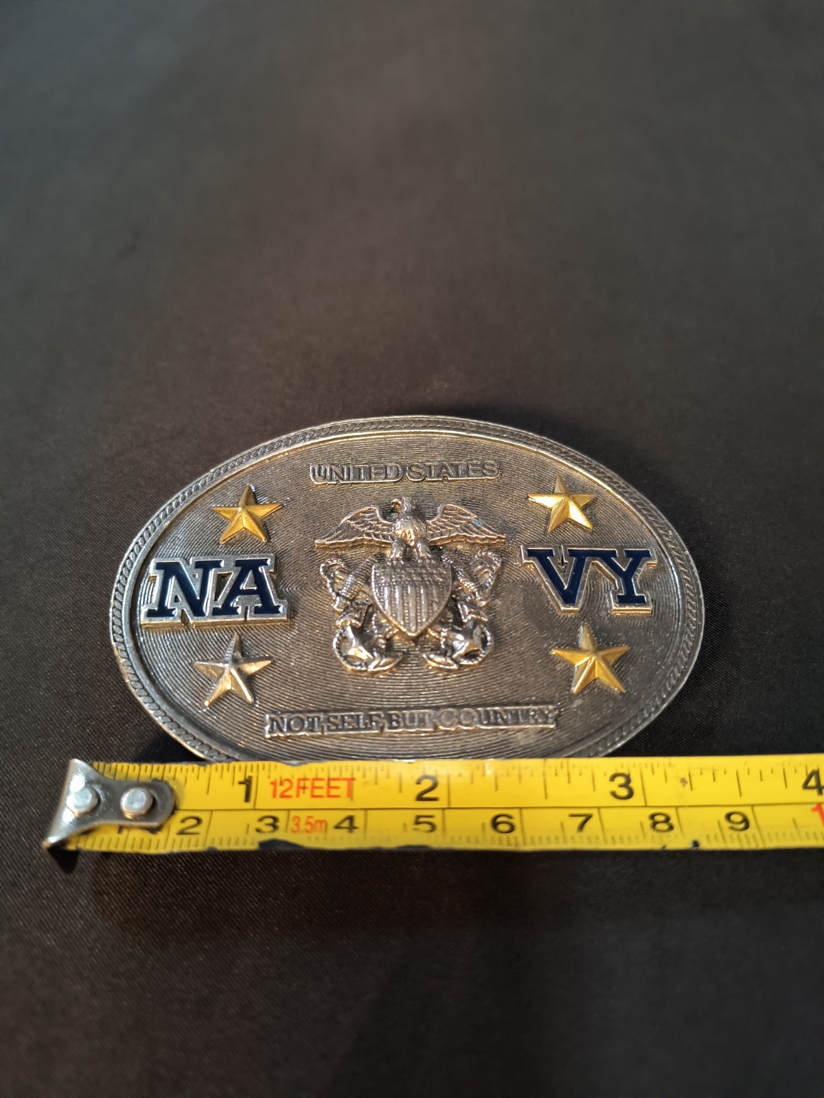 United States Navy Belt Buckle US Navy 2008 Metal Military NICE