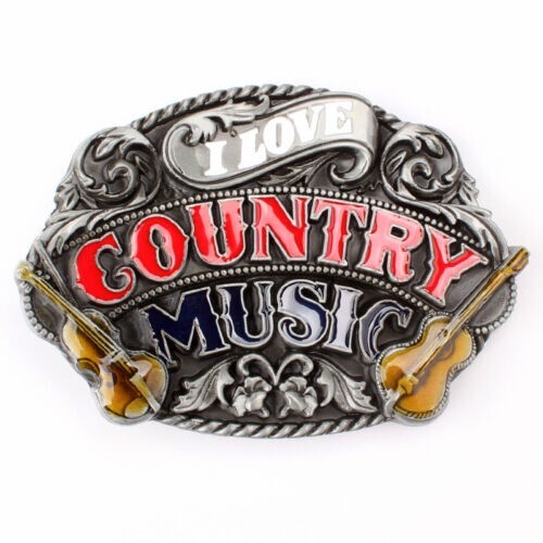 Country Music Belt Buckle Western Cowboy Native American (CMC-01)