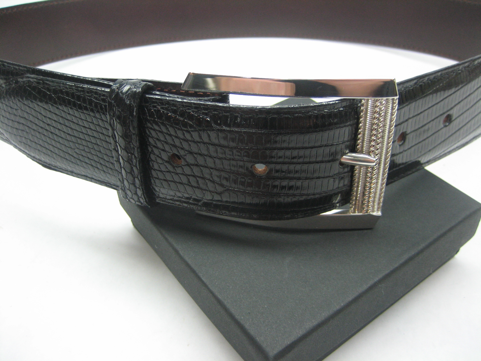 STERLING SILVER 925 BUCKLE AVAILABLE FOR 1&Prime; 1-1/8&Prime; 1-1/4&Prime; 1-3/8&Prime; 1-1/2&Prime; BELTS