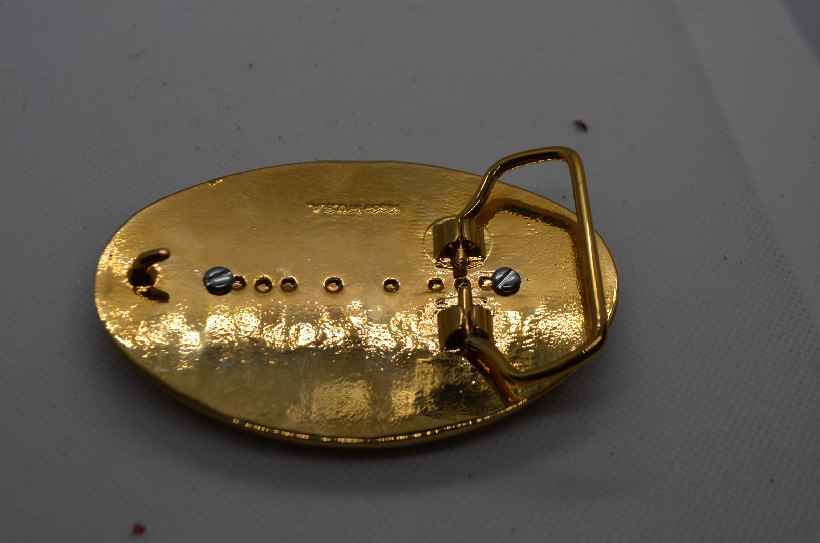 “Nothing Can Stop The Marines” Belt Buckle Made in USA Vintage