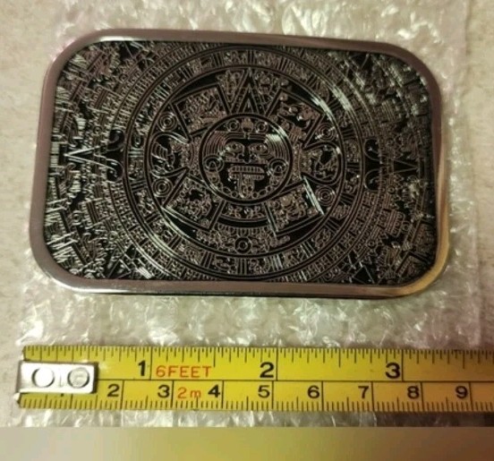 New Aztec Mayan calendar mens women&rsquo;s belt buckle