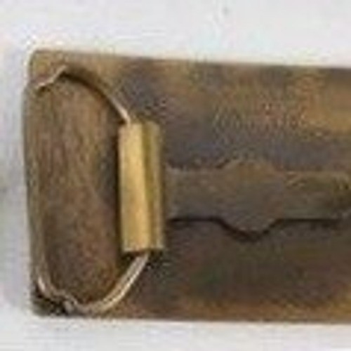 Vintage Solid Brass Lineman Utility Pole Worker Belt Buckle Gold Tone Rectangle