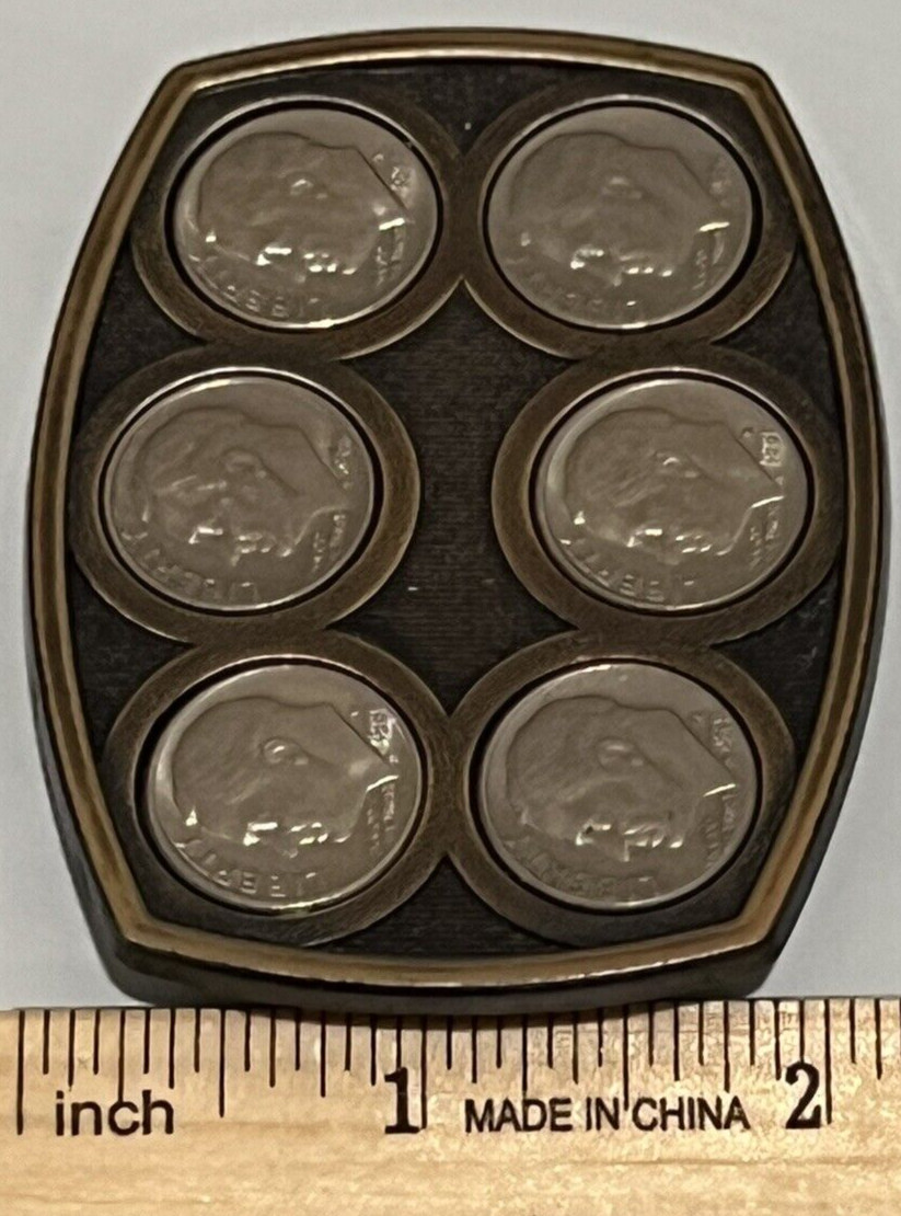 Coin Collector Roosevelt Dime Belt Buckle