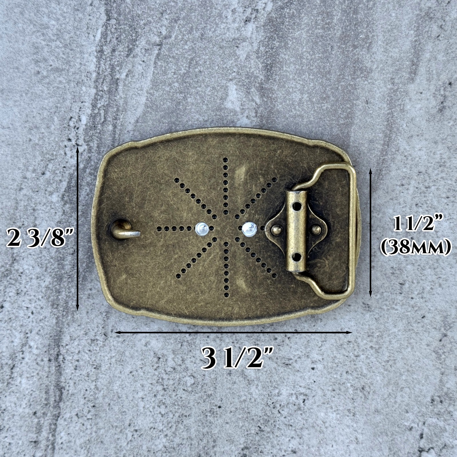 Metal Fashion Western Belt Buckle For Belt Strap 1-1/2&Prime; Cowboy Buckle