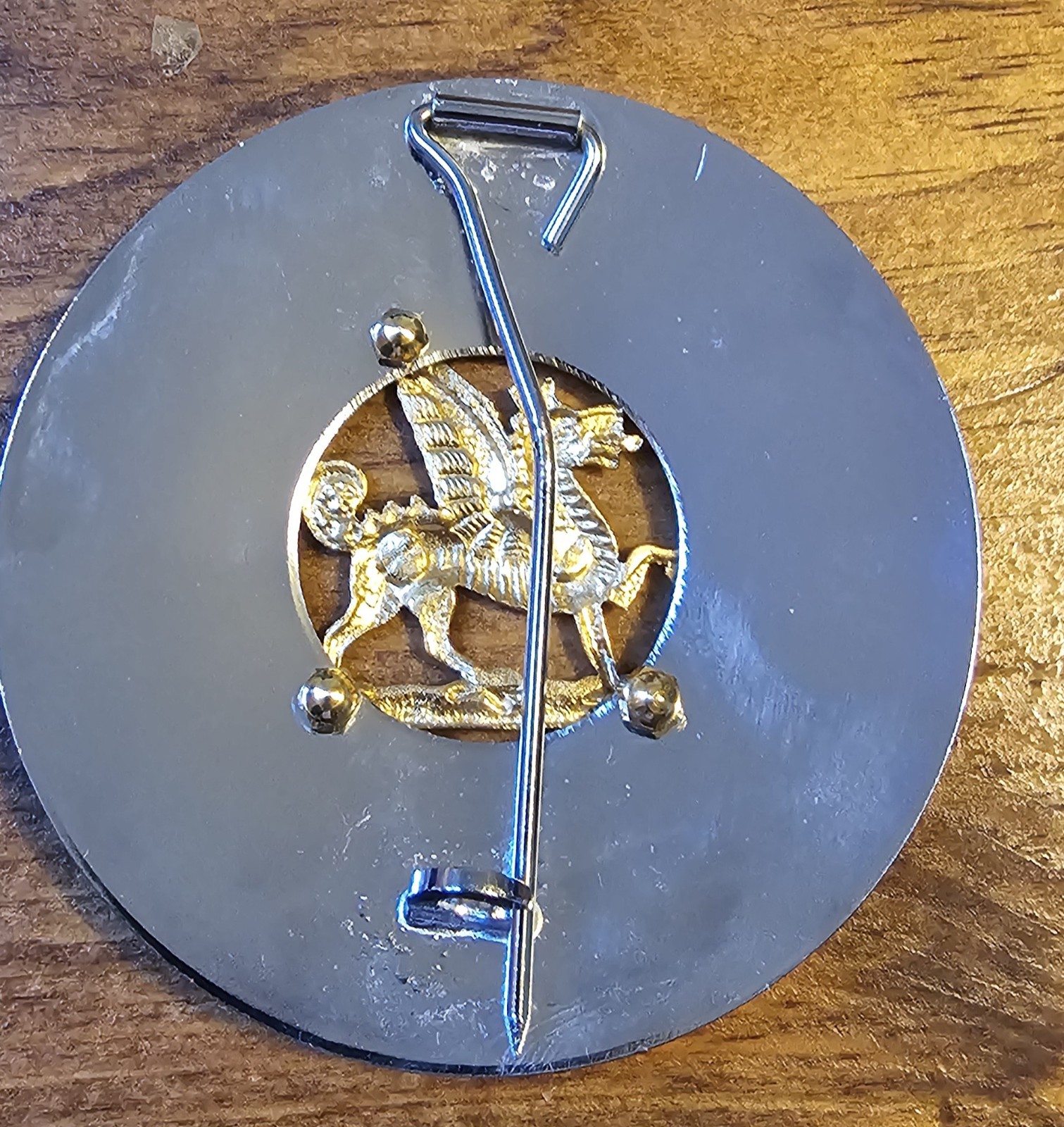 Men&rsquo;s Metal Round Belt Buckle Silver/Gold Tone Dragon Plate Buckle Fits 1.5 in
