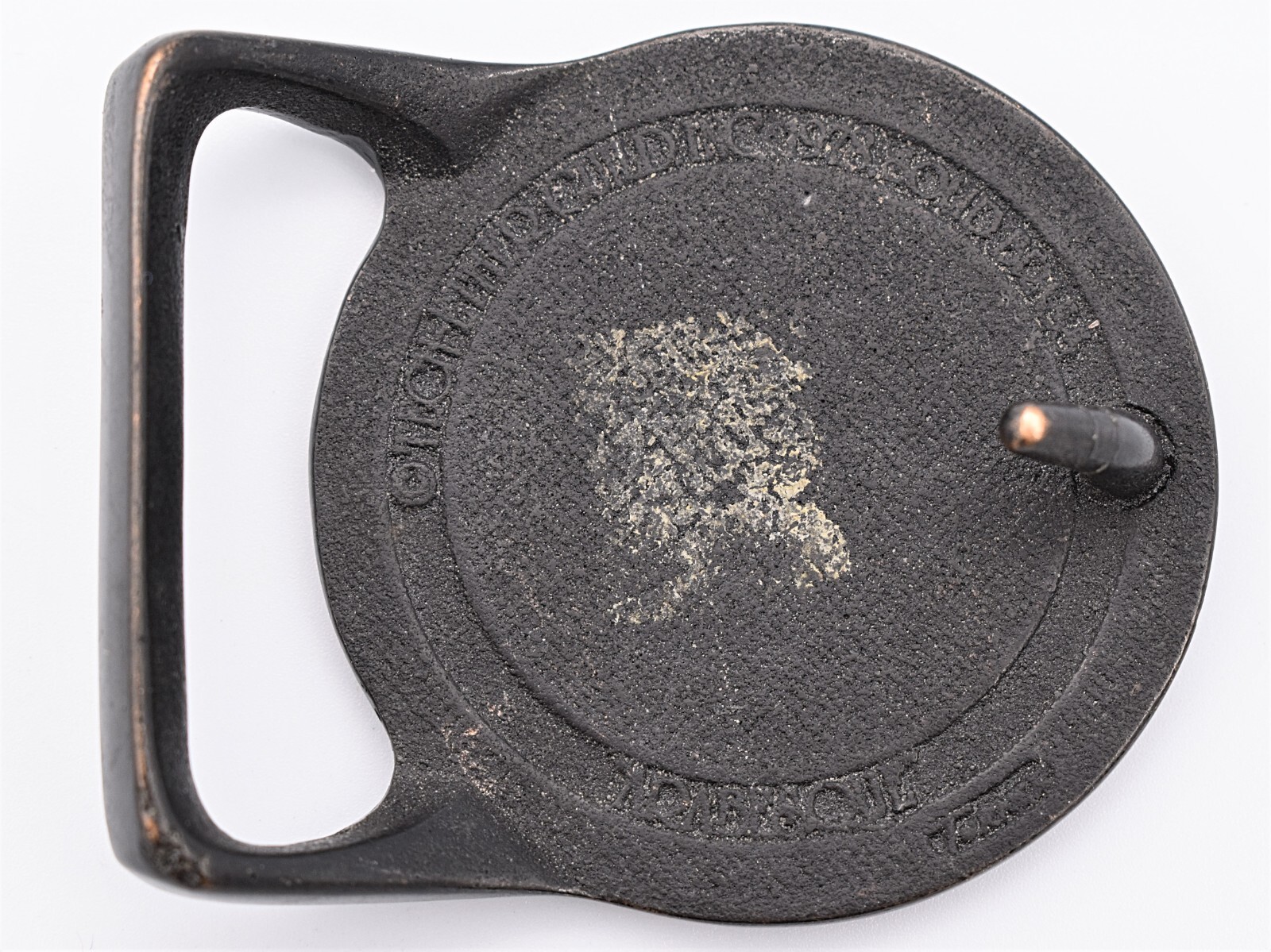 Tech Ether Guild « Harvest » 1970s Solid Brass Vintage Hippie Belt Buckle