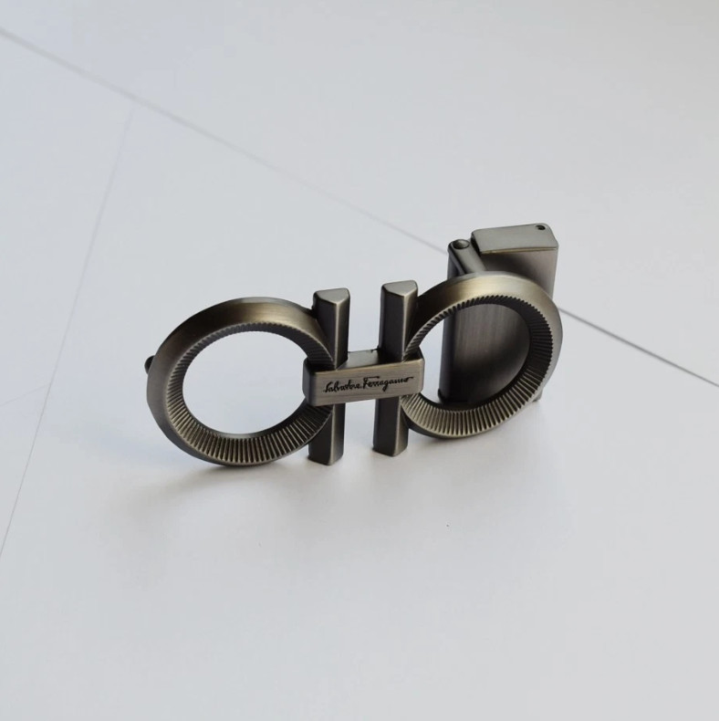 Salvatore Ferragamo Men&rsquo;s Vintage gray Gancini Belt Buckle for 3.5cm Belt