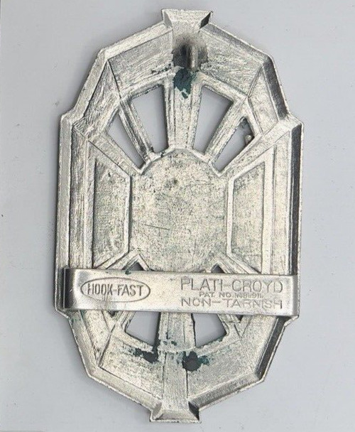 VINTAGE HOOK-FAST PERSONALIZED  »A A ACOSTA P I » BUTTERFLY BELT BUCKLE