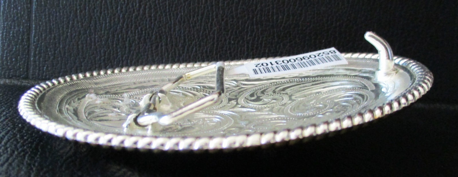*Horse Head Silver & Gold Colored Western Style Belt Buckle Large 4&Prime; New w/ Tag