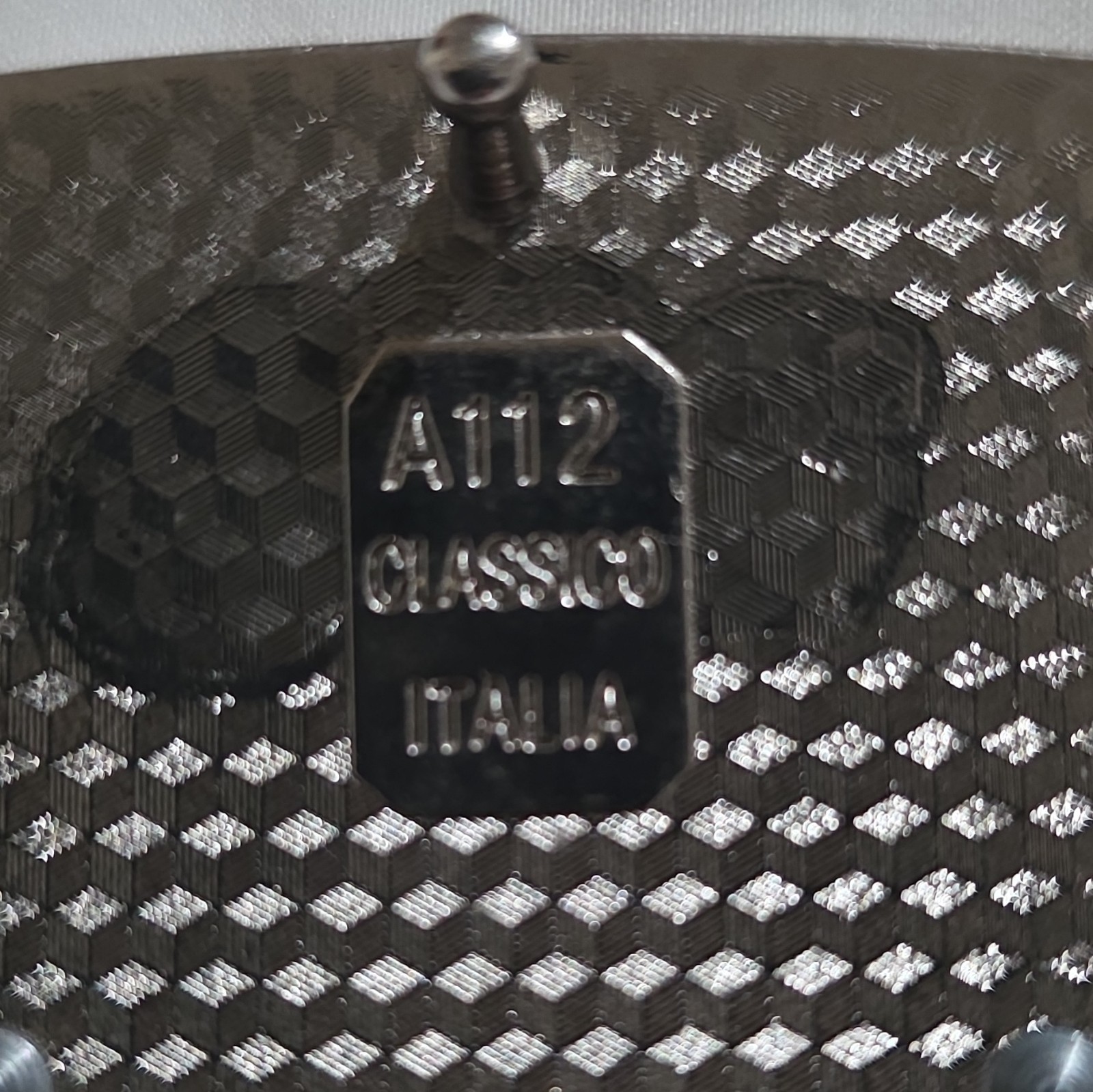 Vtg Classico Italia Silver Tone Logo Belt Buckle Interchangeable 1.5&Prime; A112 Italy