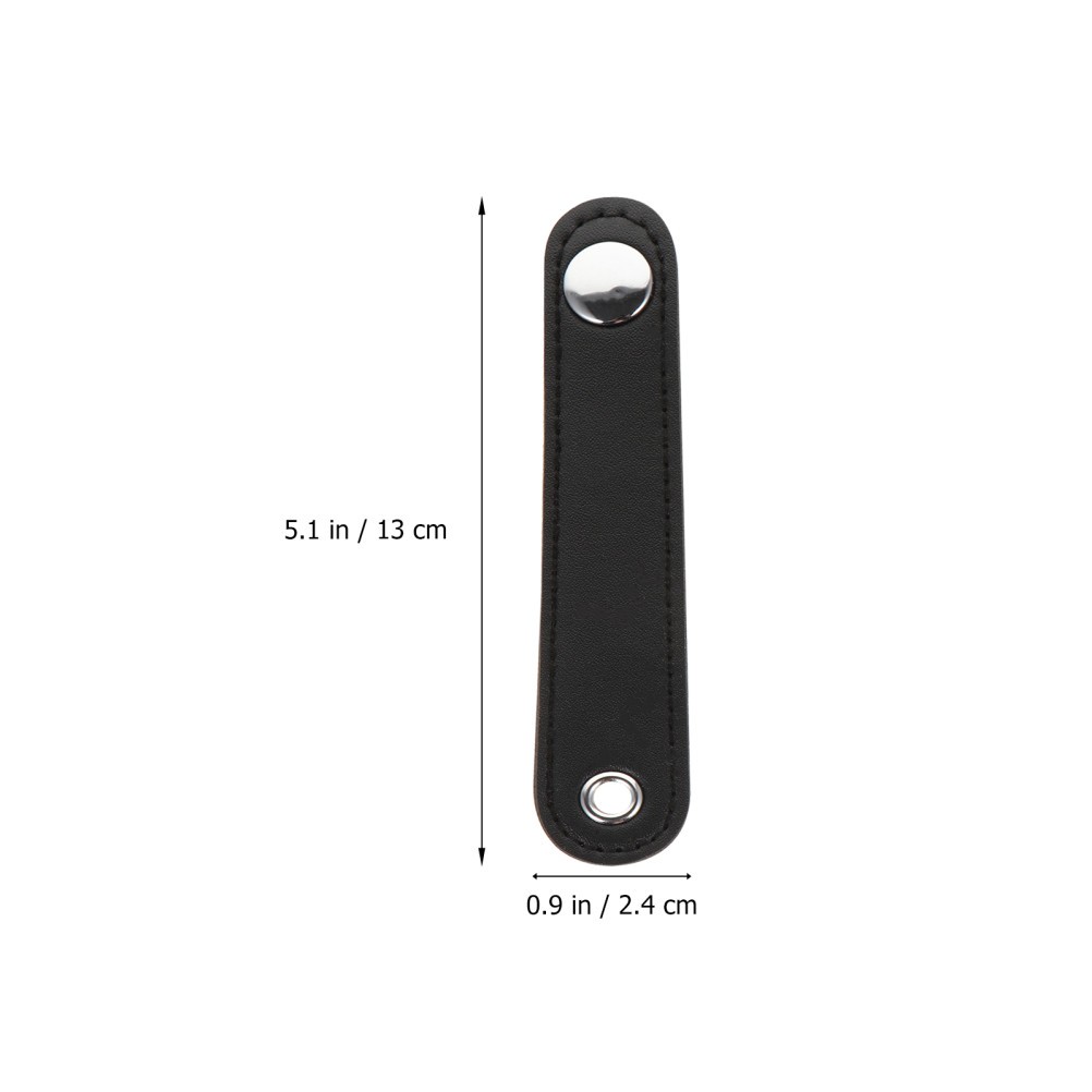 2Pcs Universal Black Bellows Buckle Belts for Instrument with Fine Design