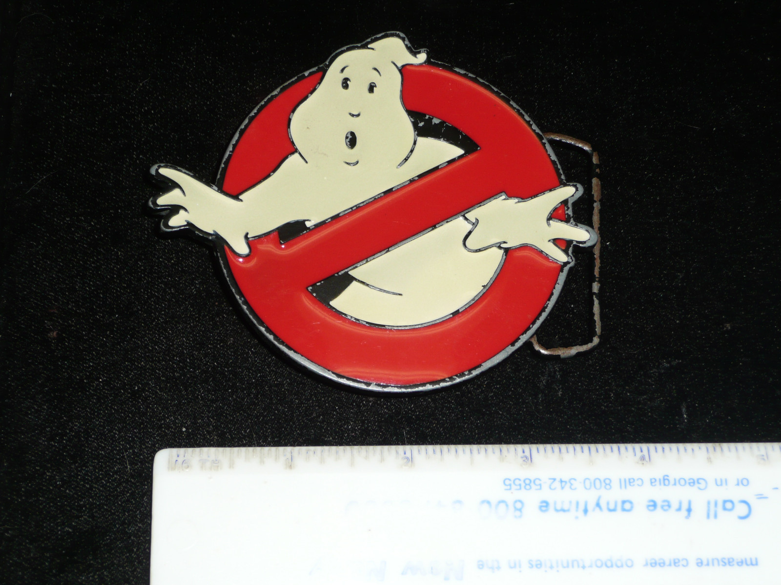 GHOST BUSTERS BELT BUCKLE GLOWS IN THE DARK COOL!!