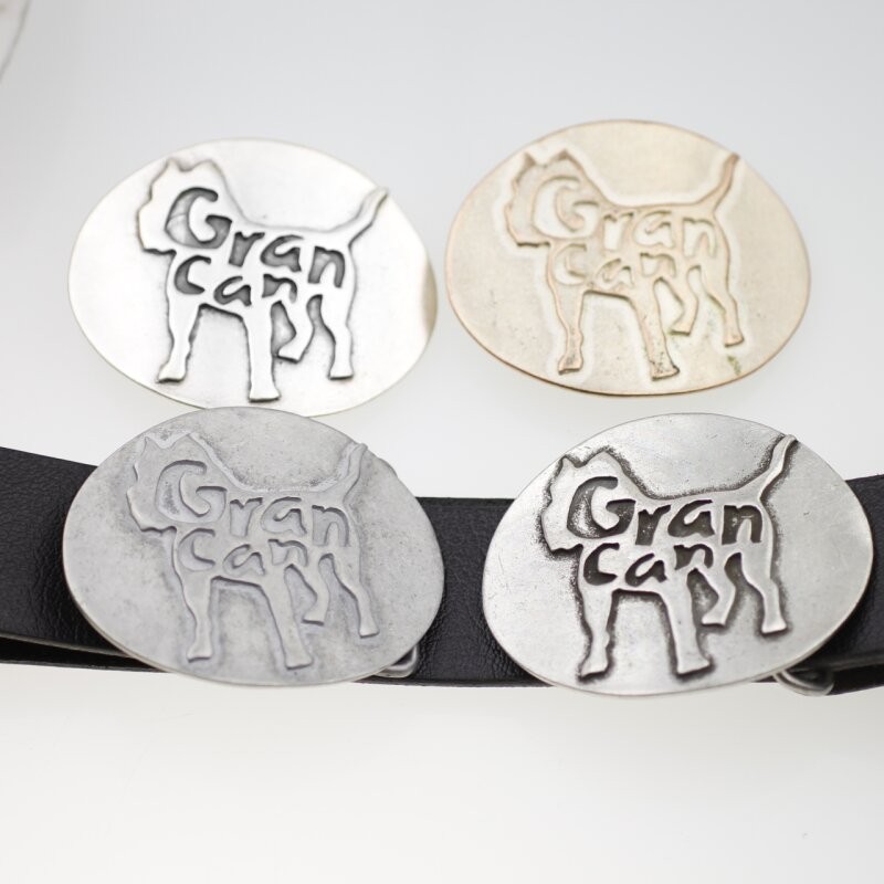Strong Bulldog Dog Print Oval Belt Buckle – Striking & Expressive
