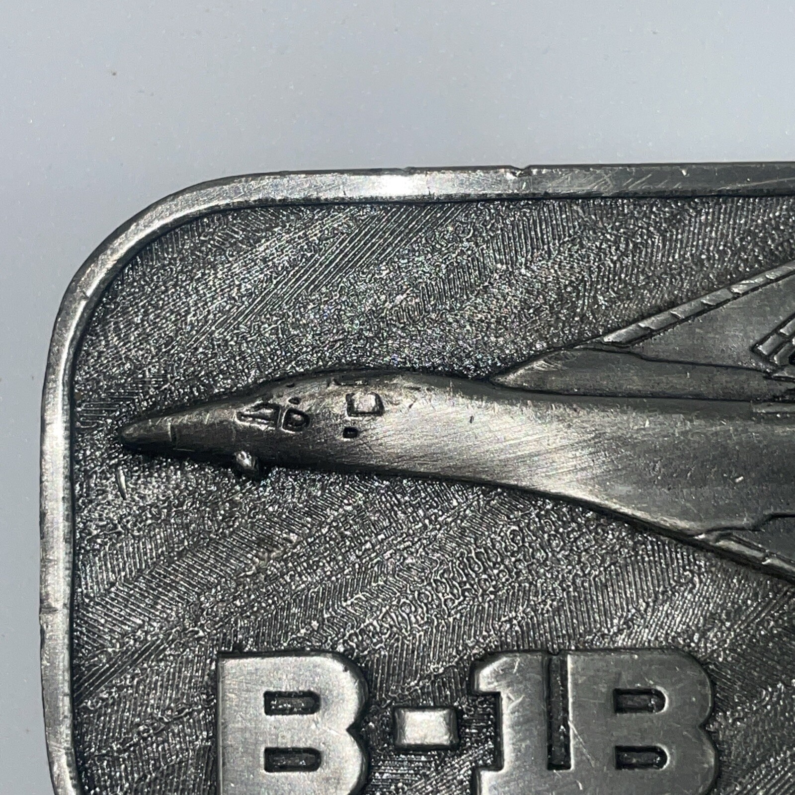 Rockwell Military B-1B Air Force Aircraft Belt Buckle 1983 Collector Series