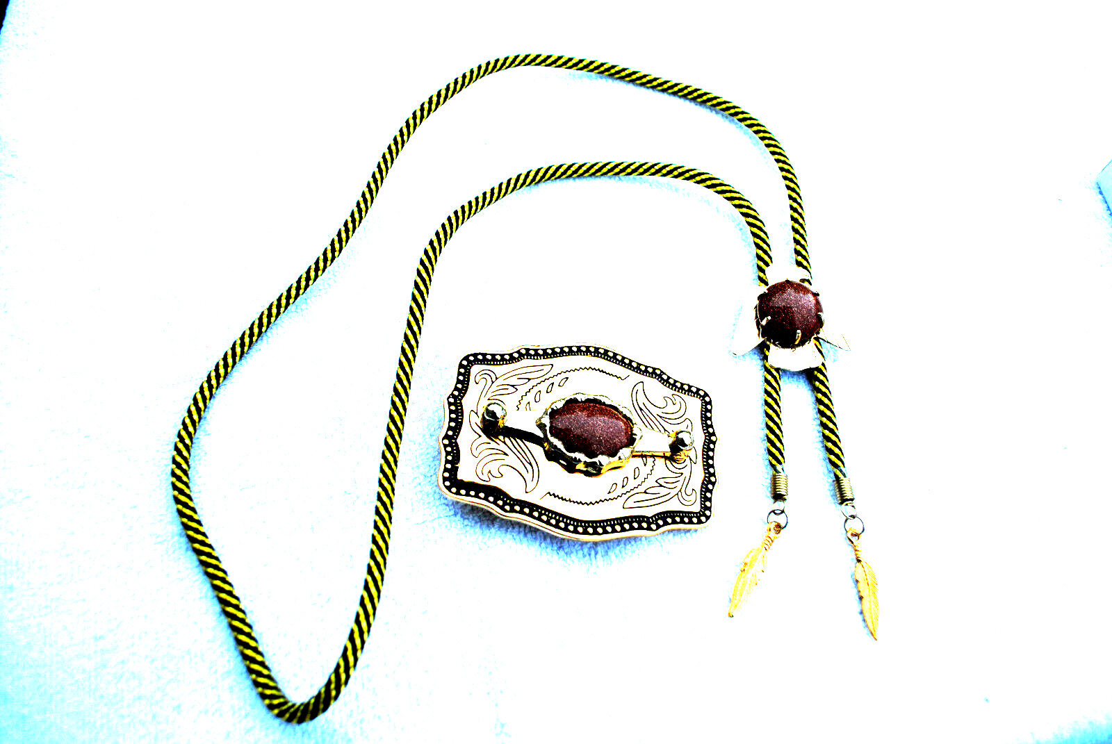 Western Belt Buckle and Bolo Set