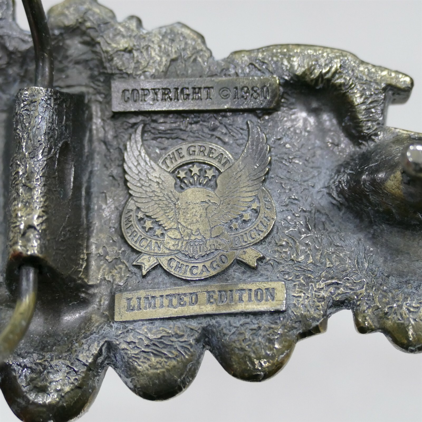 The Great American Buckle Co. 1980 Limited Edition # 272 Locomotive Belt Buckle