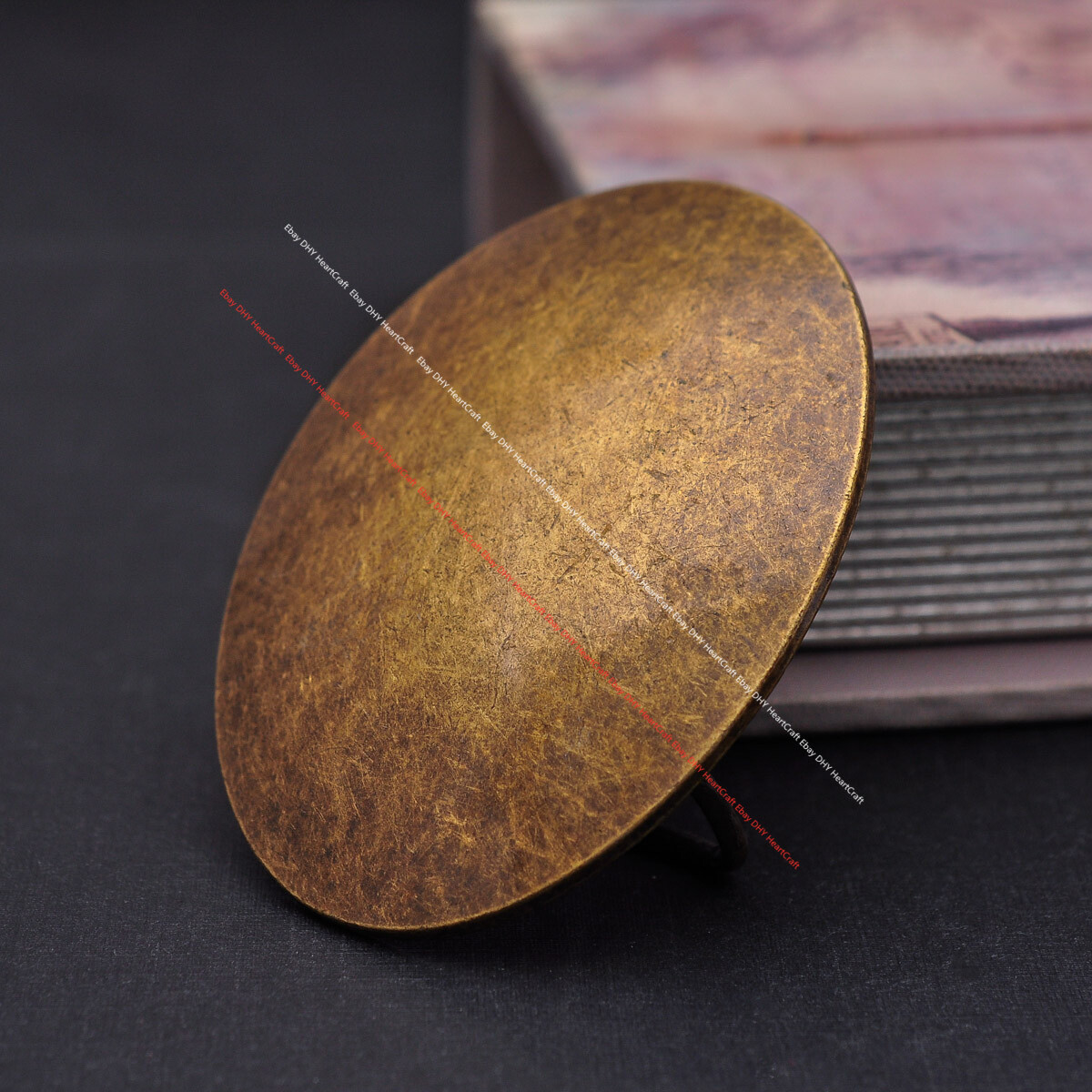 Vintage Brass Plated Western Cowboy Oval DIY Leather Belt Buckle fit 41mm Strap