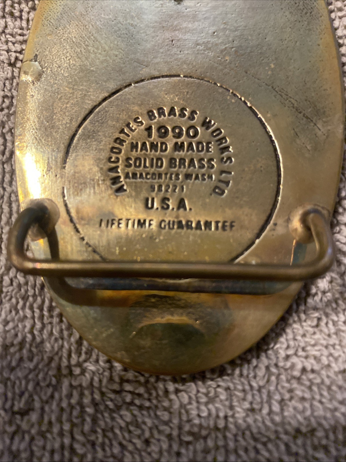 Solid Brass Fluor Daniel Virginia Power Sector Safety Quality Belt Buckle