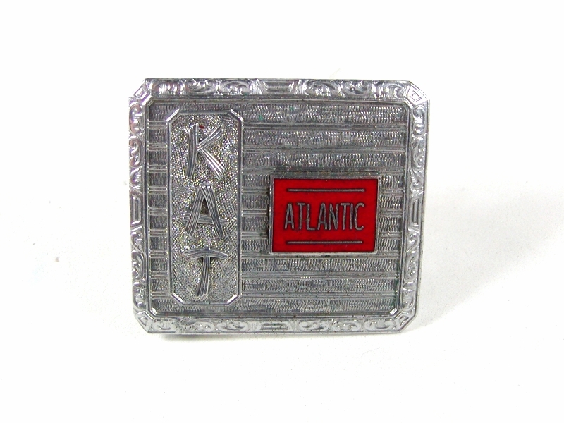 Deco KAT Atlantic Oil Belt Buckle By HOOK FAST PAT NO 1481911 52416