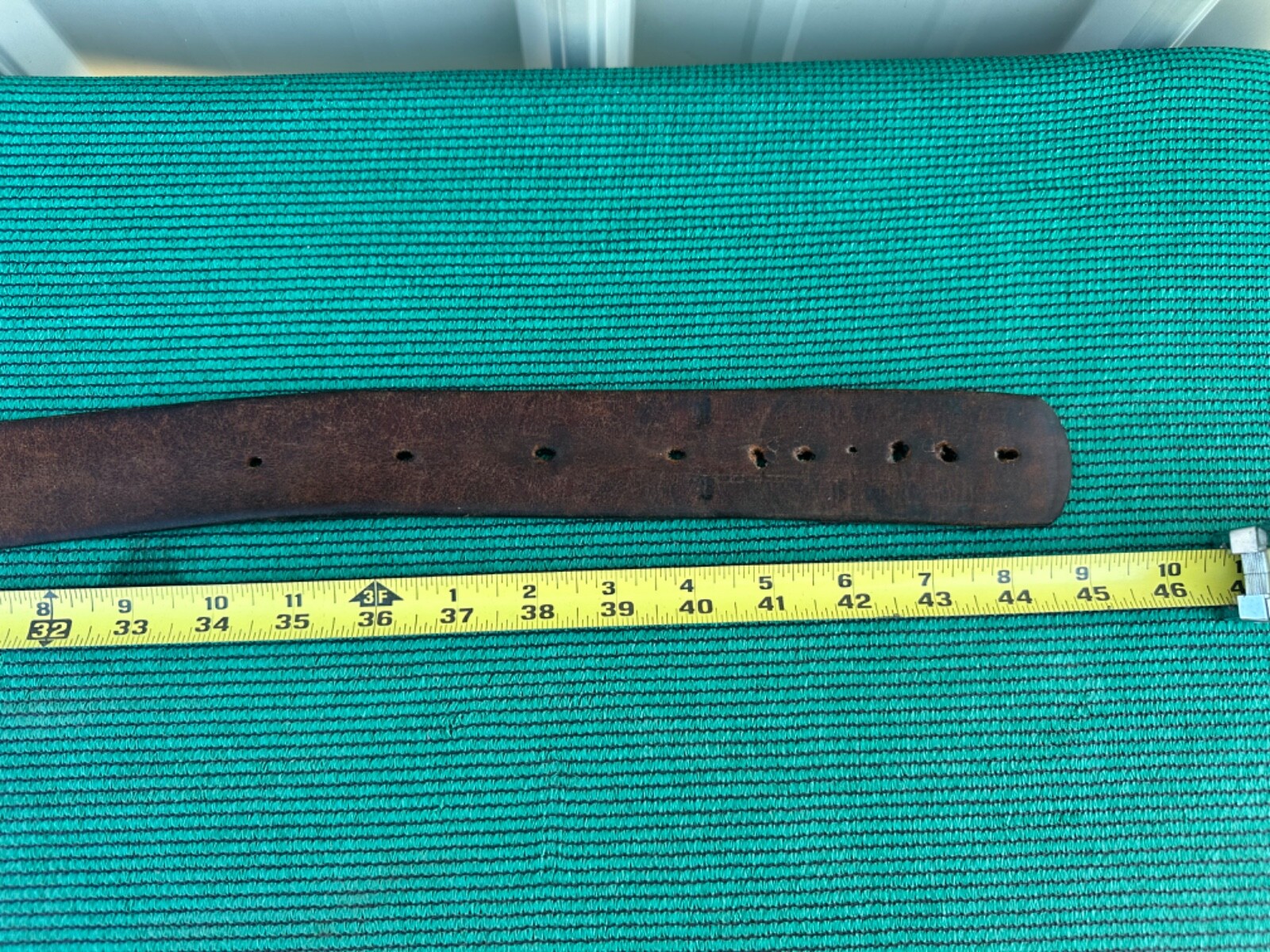2024 Pendelton Whiskey Buckle Gold Bronze Bronco Bull Leather Belt Large 34 – 44