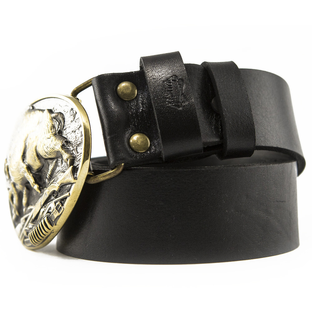 Belt buckle Wild boar hunting, Hunting belt, Solid brass buckle