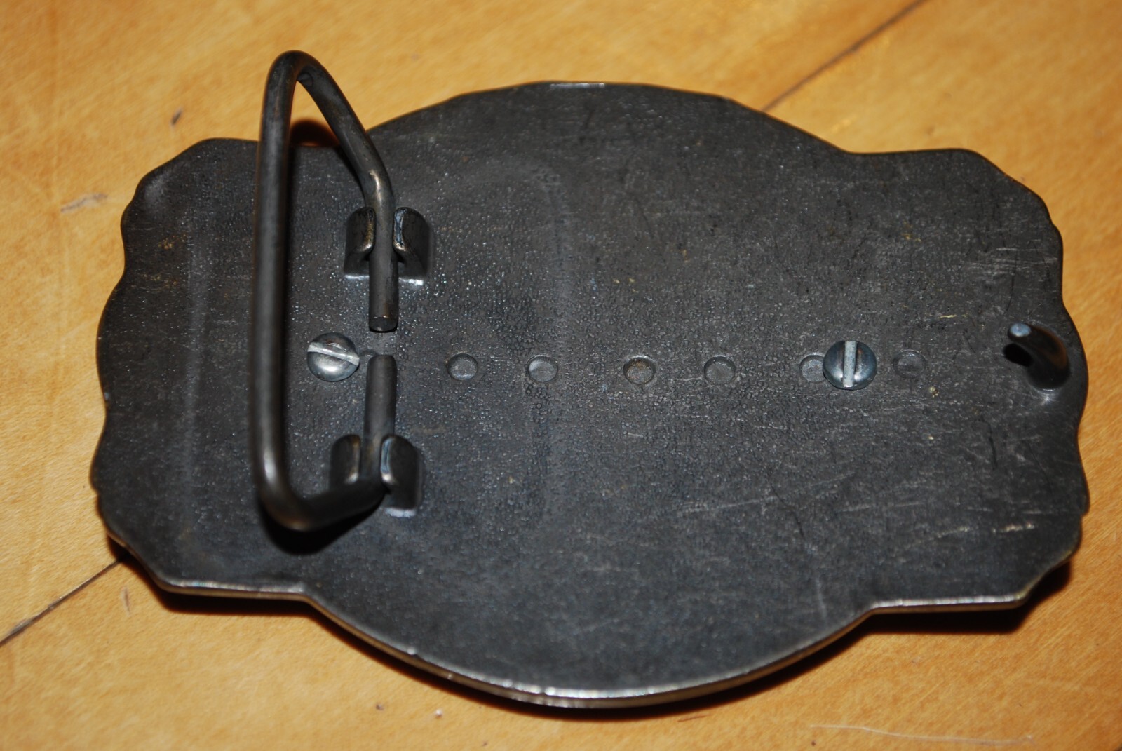 BELT BUCKLE WITH POLISHED STONE VINTAGE 1980&rsquo;S