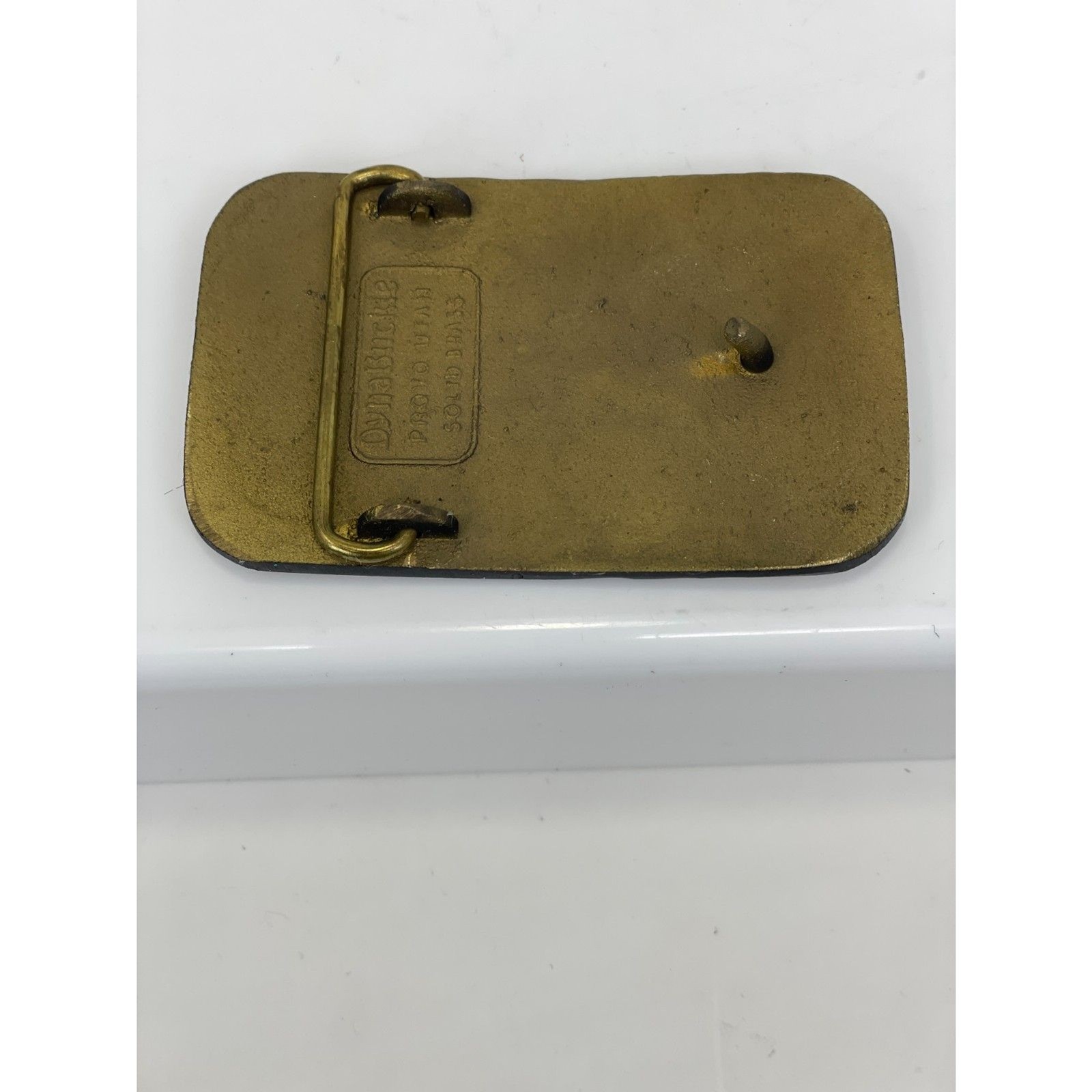 Ernst Gage Co. Livingston NJ USA Brass Belt Buckle