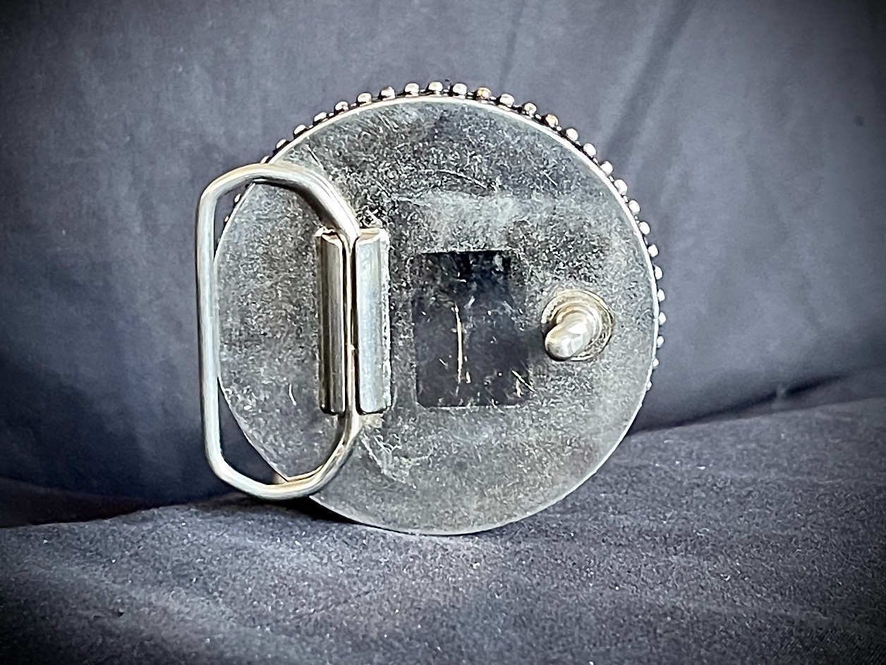 Industrial Circuit Board Belt Buckle OOAK Darren McNeese 2.5” Round