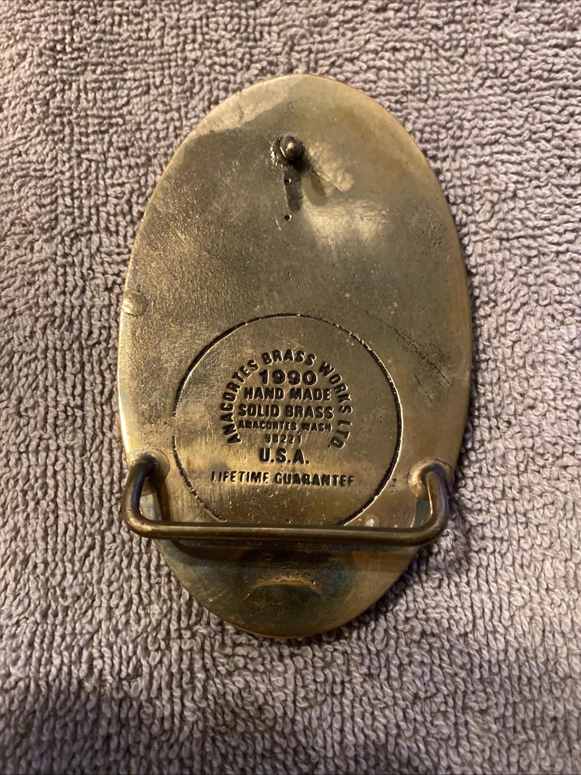 Solid Brass Fluor Daniel Virginia Power Sector Safety Quality Belt Buckle