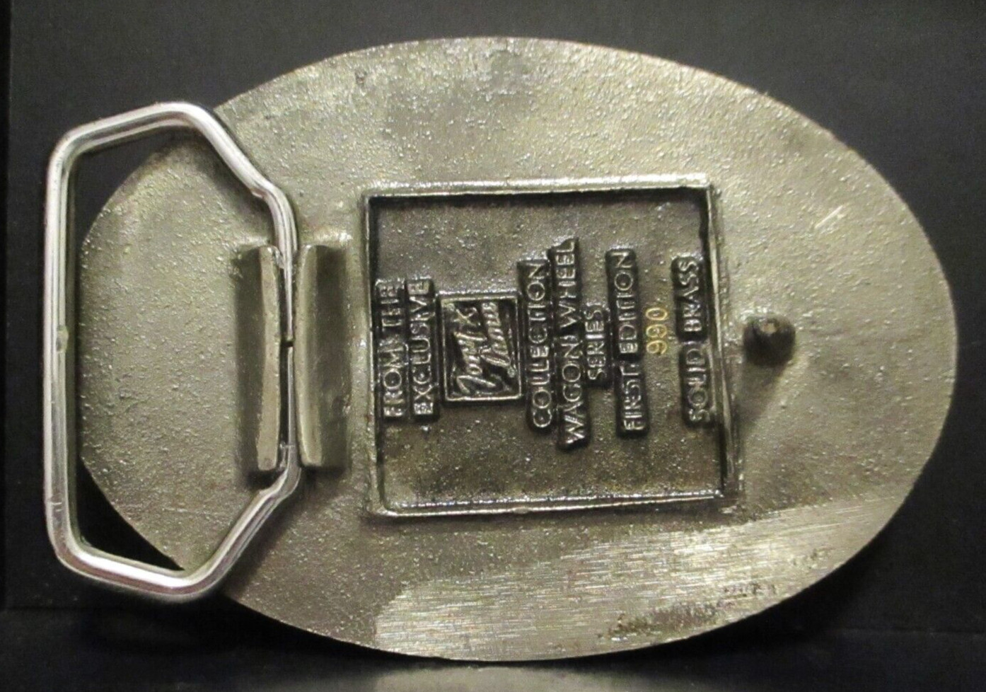 TONY LAMA Buck Board Wagon Wheel Series Belt Buckle FIRST Edition Limited horse